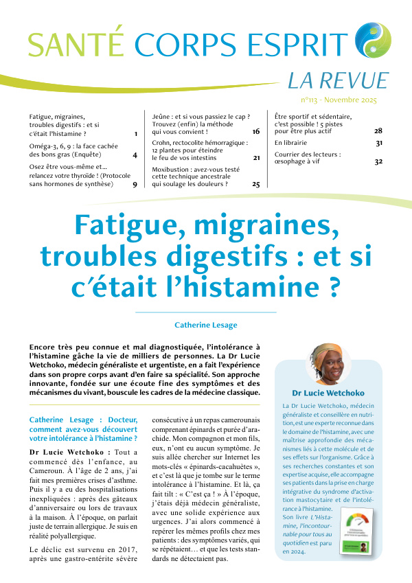 Fatigue, migraines, troubles digestifs : et si c'était l'histamine ?