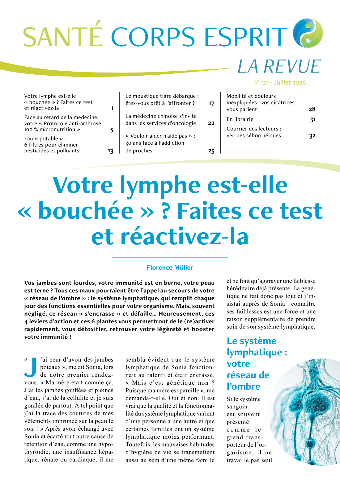 Votre lymphe est-elle « bouchée » ? Faites ce test et réactivez-la